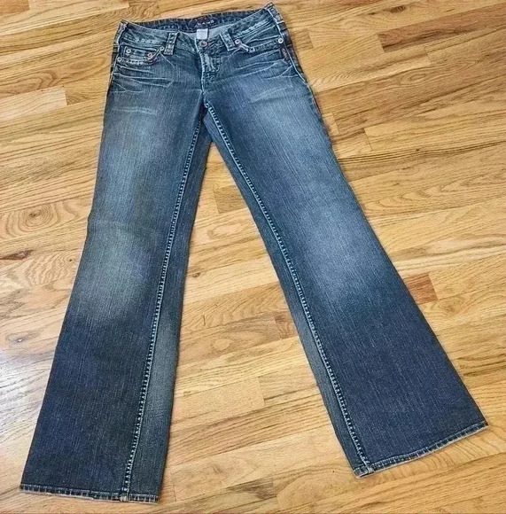 Silver Jeans Western Glove Works TIA Size 27/33 EUC - Picture 1 of 9